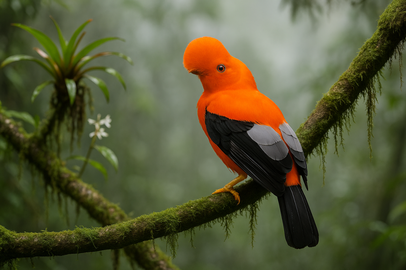 Rupicola Peruvianus El Majestuoso Gallito De Roca Andino Pajareros rupicola-peruvianus-el-majestuoso-gallito-de-roca-andino-pajareros